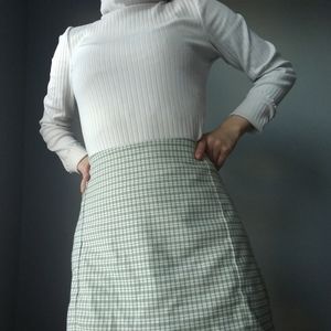 Green Checkered Skirt - Pacsun